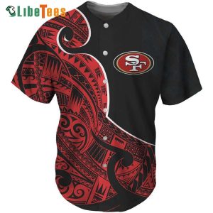 San Francisco 49ers Baseball Jersey Tribal Pattern