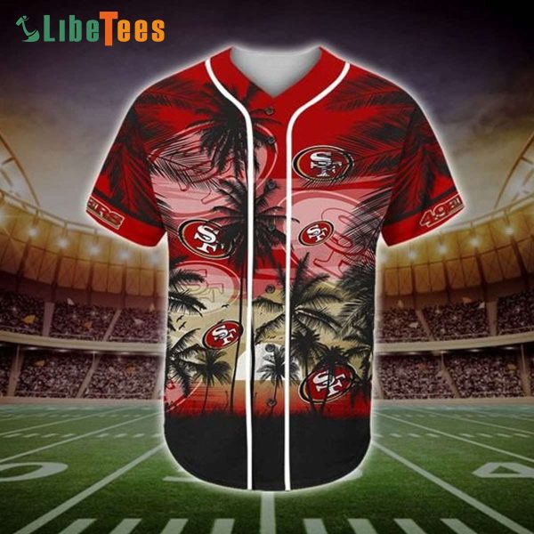 San Francisco 49ers Baseball Jersey Tropical