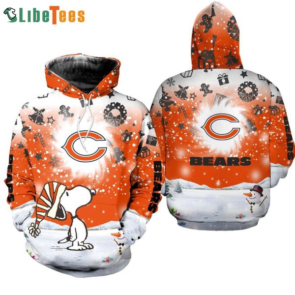 Snoopy Chicago Bears 3D Hoodie