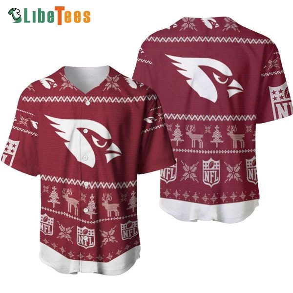 Arizona Cardinals Baseball Jersey Christmas