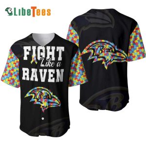 Baltimore Ravens Baseball Jersey, Fight Like A Raven