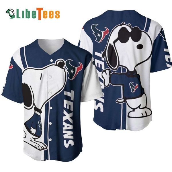 Houston Texans Baseball Jersey, Snoopy Graphic