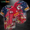 Kansas City Chiefs Baseball Jersey American Flag Pattern