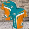 Miami Dolphins Baseball Jersey, Simple Team Color Design And Logo Graphic