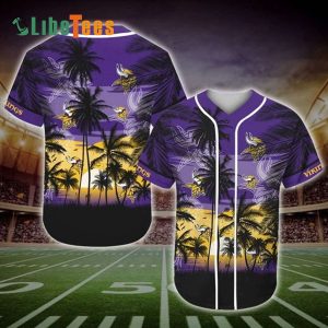 Minnesota Vikings Baseball Jersey, Palm Tropical