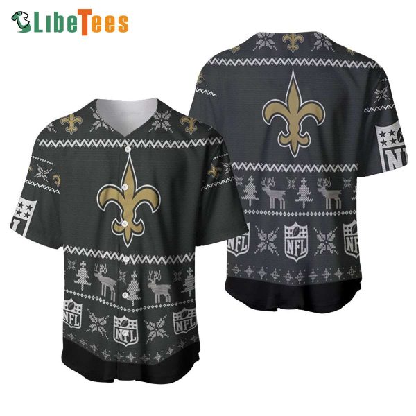 New Orleans Saints Baseball Jersey Christmas