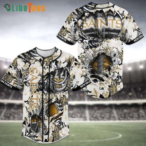 New Orleans Saints Baseball Jersey Flower