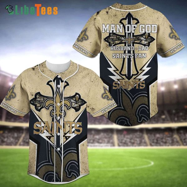 New Orleans Saints Baseball Jersey Man Of God