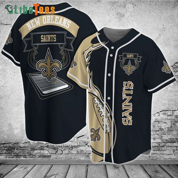 New Orleans Saints Baseball Jersey Modern