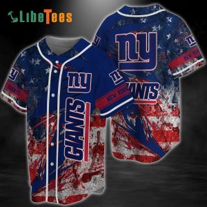 New York Giants Baseball Jersey, America Flag Pattern