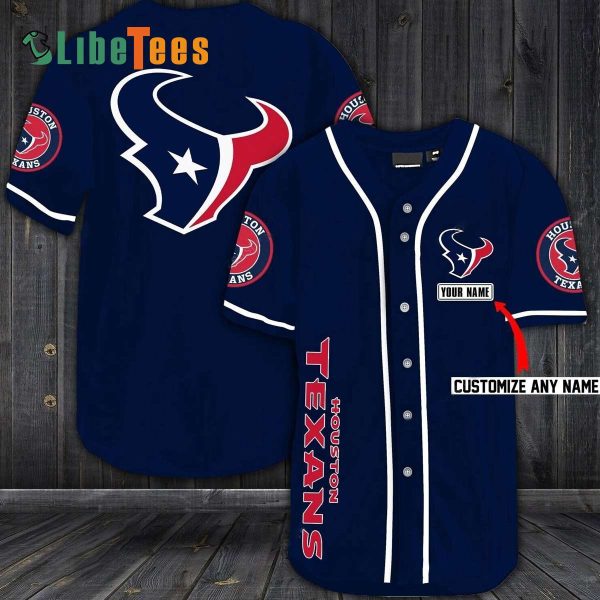 Personalized Denver Broncos Baseball Jersey, Unique Navy Blue Design