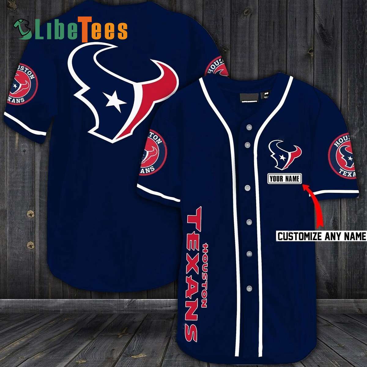 Personalized Denver Broncos Baseball Jersey, Unique Navy Blue