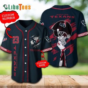 Personalized Houston Texans Baseball Jersey, Helmet