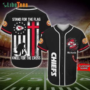 Personalized Kansas City Chiefs Baseball Jersey Stand For The Flag