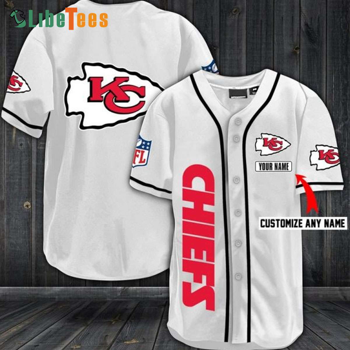 Custom Name Kansas City Chiefs Baseball Jersey Shirt Impressive Gift