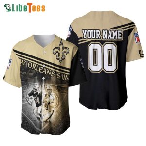 Personalized New Orleans Saints Baseball Jersey Cameron Jordan 94 _ Drew Bree 9