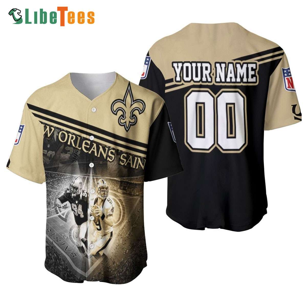 Personalized New Orleans Saints Baseball Jersey Cameron Jordan 94