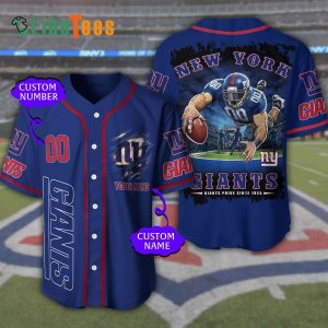 Personalized New York Giants Baseball Jersey, Player Graphic