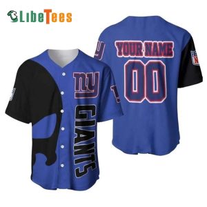 Personalized New York Giants Baseball Jersey, Skull Graphic