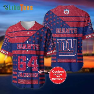 Personalized New York Giants Baseball Jersey, Unique Team Color Design
