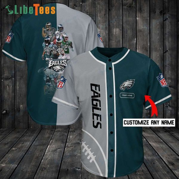 Personalized Philadelphia Eagles Baseball Jersey Players