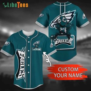 Personalized Philadelphia Eagles Baseball Jersey Spiderman