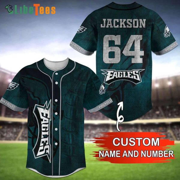 Personalized Philadelphia Eagles Baseball Jersey Wheel Marks