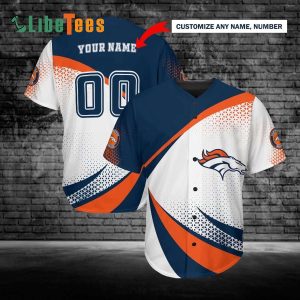 Personalzied Denver Broncos Baseball Jersey, Unique Design