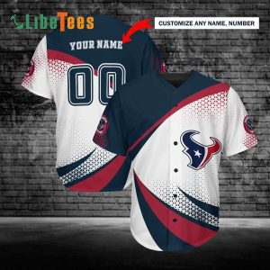 Personlized Houston Texans Baseball Jersey, Unique Design