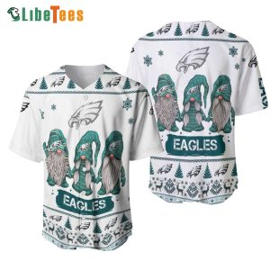 Philadelphia Eagles Baseball Jersey Christmas Gnomes