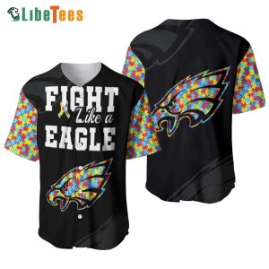 Philadelphia Eagles Baseball Jersey Fight Like A Eagle