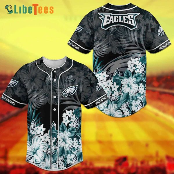 Philadelphia Eagles Baseball Jersey Floral