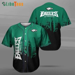 Philadelphia Eagles Baseball Jersey Fly Eagles Fly