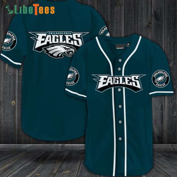 Philadelphia Eagles Baseball Jersey Green