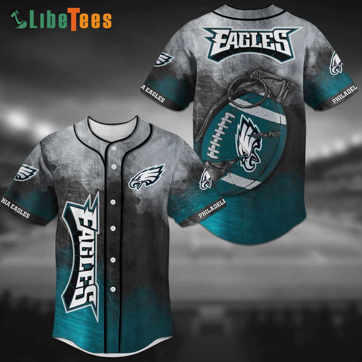 Philadelphia Eagles Custom Name Baseball Jersey NFL Shirt Best Gift For Fans