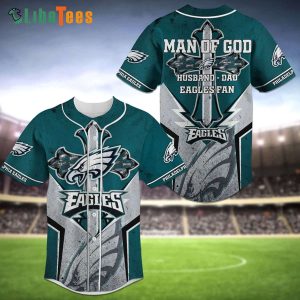 Philadelphia Eagles Baseball Jersey Man Of God