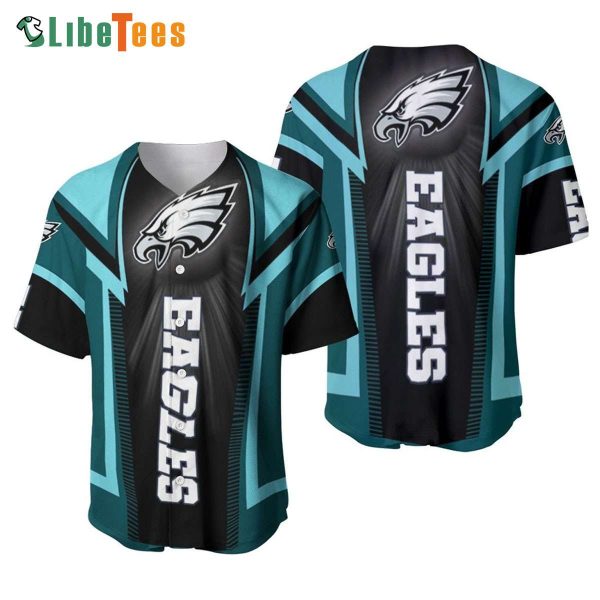 Philadelphia Eagles Baseball Jersey Shine Logo