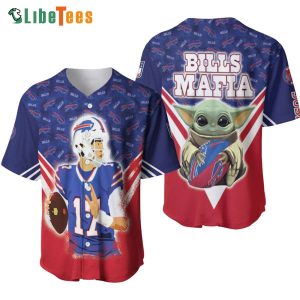Buffalo Bills Baseball Jersey Josh Allen Baby Yoda