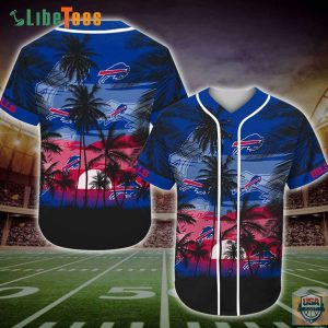 Buffalo Bills Baseball Jersey Palm Tree