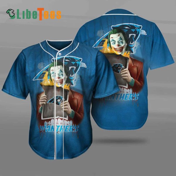 Carolina Panthers Baseball Jersey, Joker Graphic