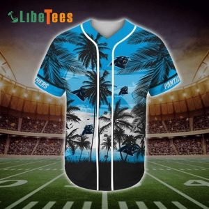 Carolina Panthers Baseball Jersey, Tropical Palm Trees