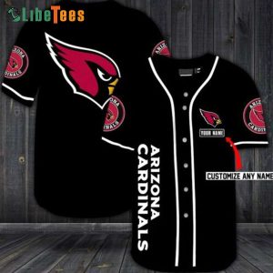 Custom Name Arizona Cardinals Baseball Jersey Logo