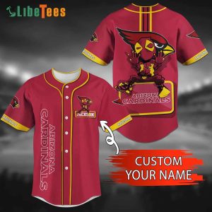 Custom Name Arizona Cardinals Baseball Jersey Spiderman