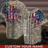 Custom Name Buffalo Bills Baseball Jersey America Flag Camo