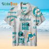 Miami Dolphins Hawaiian Shirt, For Life, Tropical Hawaiian Shirt