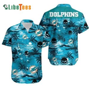 Miami Dolphins Hawaiian Shirt, Island, Tropical Hawaiian Shirt