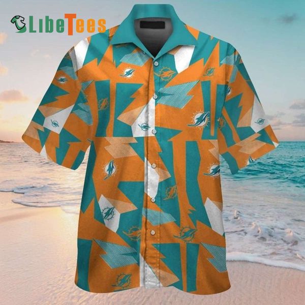 Miami Dolphins Hawaiian Shirt, Unique Design, Tropical Hawaiian Shirt