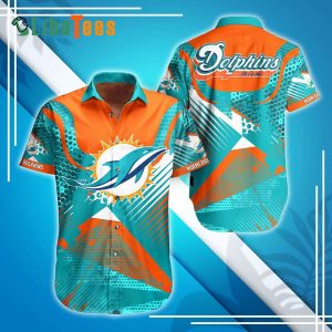 Miami Dolphins Hawaiian Shirt, Unique Team Color Design, Unique Hawaiian Shirt