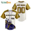 Personalized Baltimore Ravens Baseball Jersey, Fire Rugby