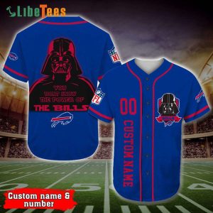 Personalized Buffalo Bills Baseball Jersey Darth Vader Star Wars